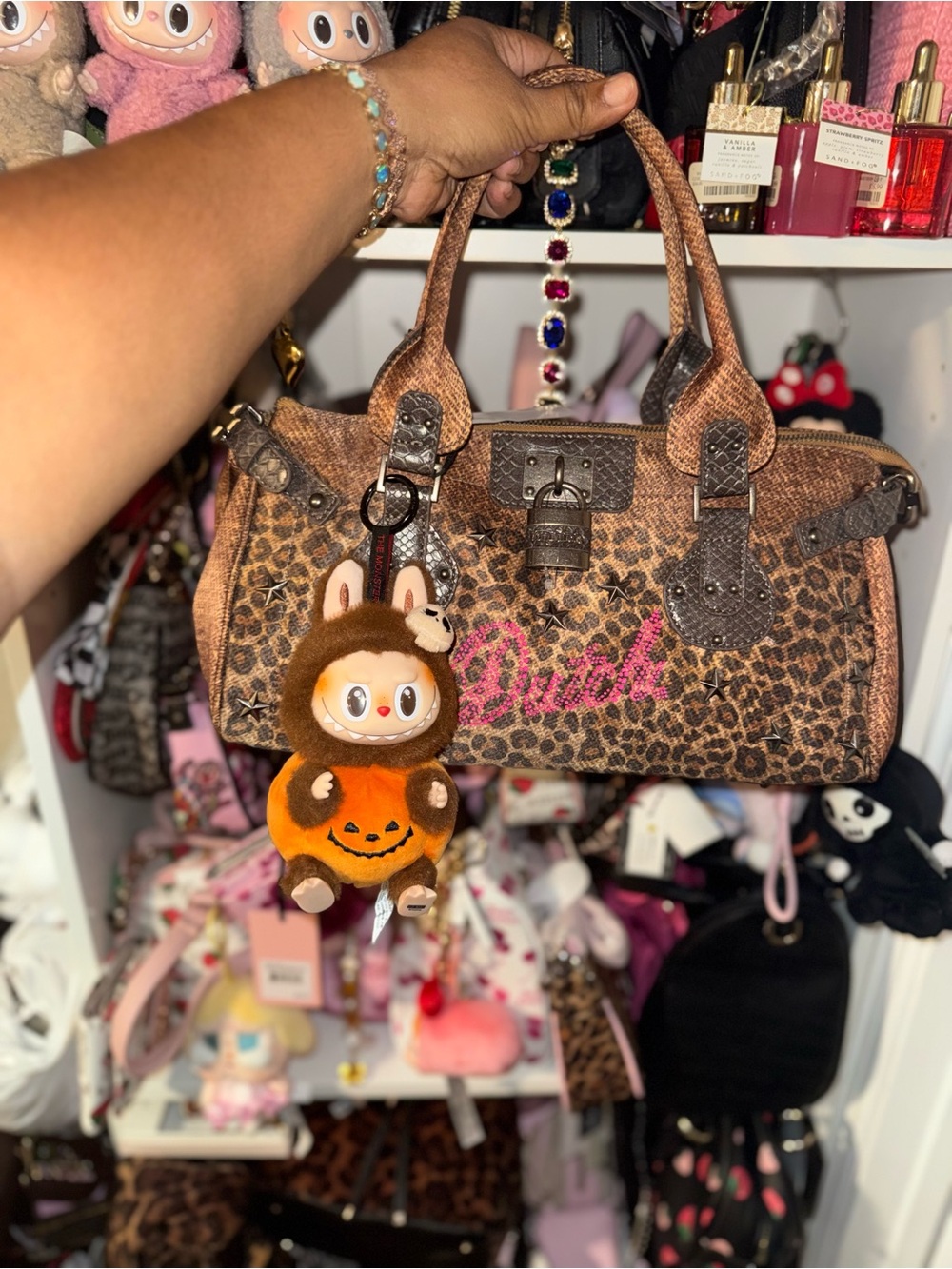 VON DUTCH BREE LEOPARD HANDBAG